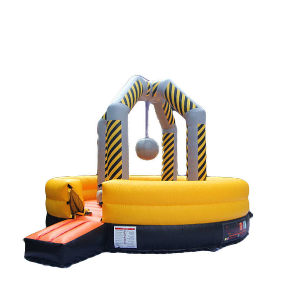 Lyons Toys 10M Yellow PVC Carnival Games Interactive Inflatable meltdown Adult Game wipeout course for adults