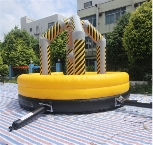 Lyons Toys 10M Yellow PVC Carnival Games Interactive Inflatable meltdown Adult Game wipeout course for adults