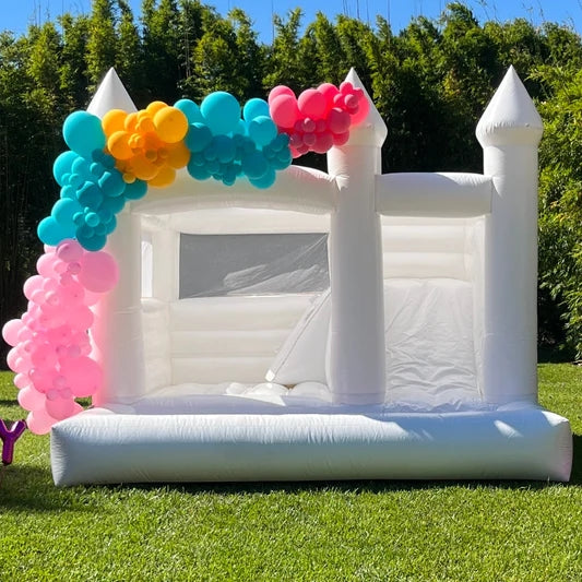 Fun Jump Bouncy Castle Slide Combo Balloon Bounce House Play Yard Inflatable Bouncer